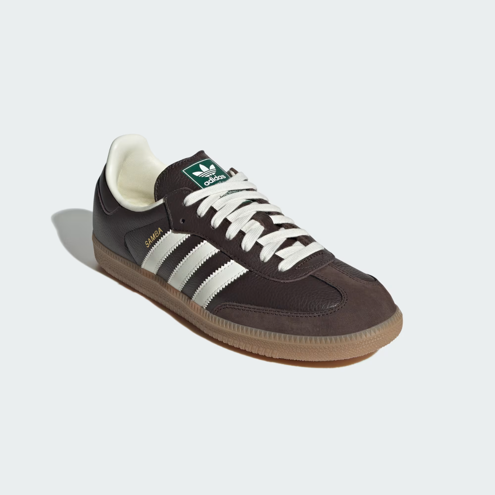 JR0891 adidas Originals Samba OG Dark Brown Off White Gum (Men's)