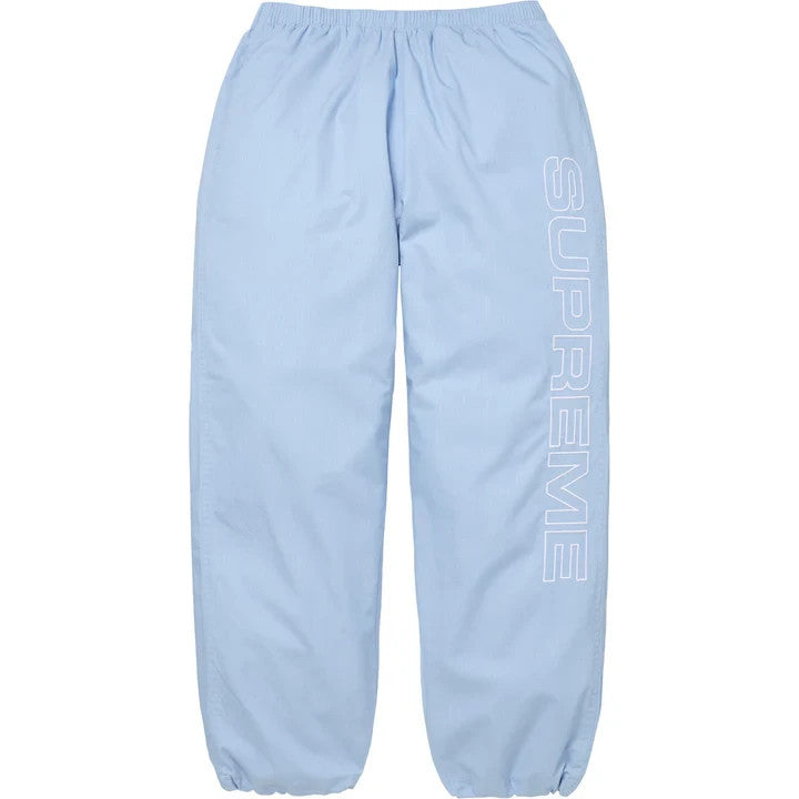 Supreme Spellout Embroidered Ripstop Track Pant Light Blue