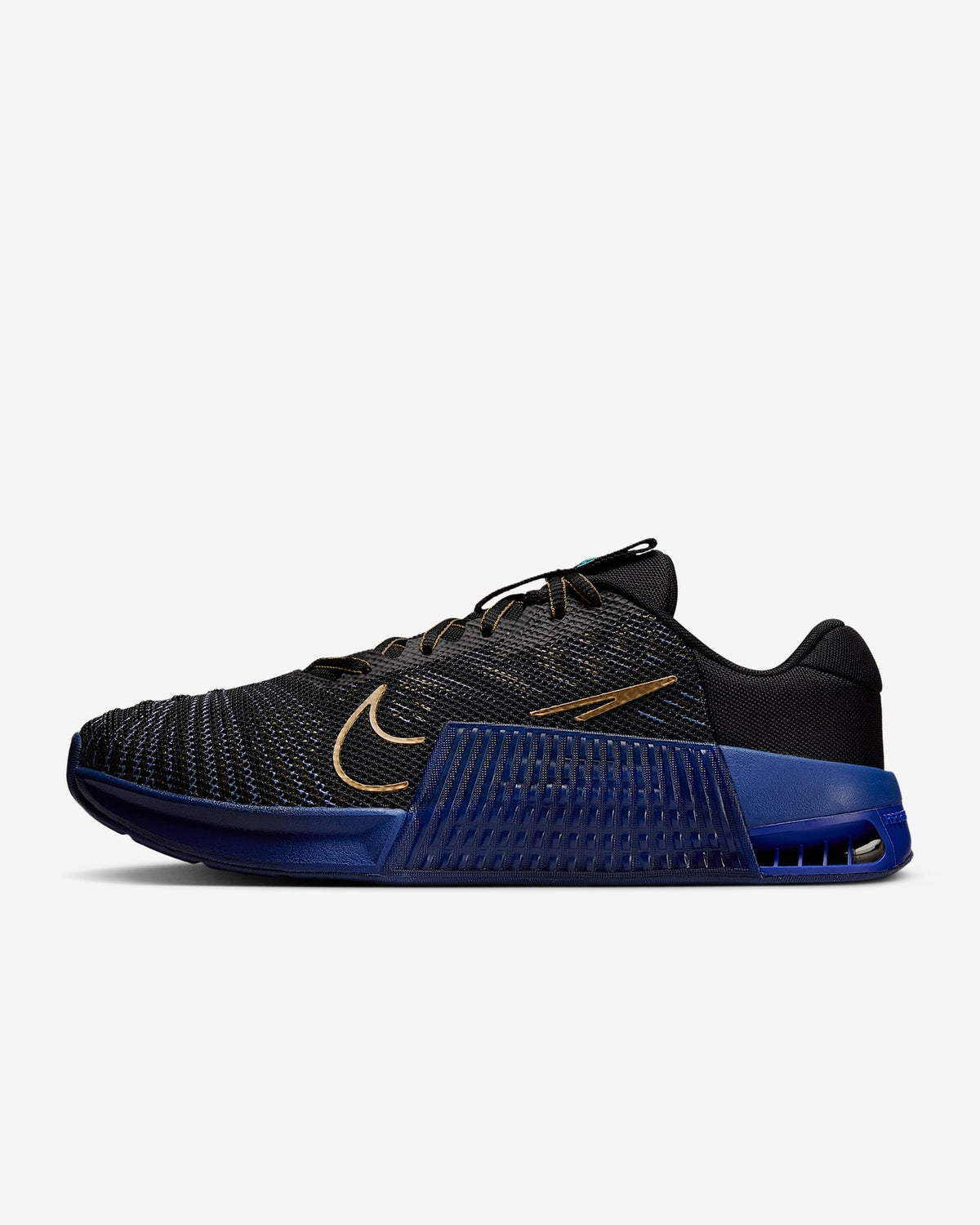 HF1098-001 Nike Metcon 9 AMP Black Deep Night Copper Moon Blue Void (Men's)