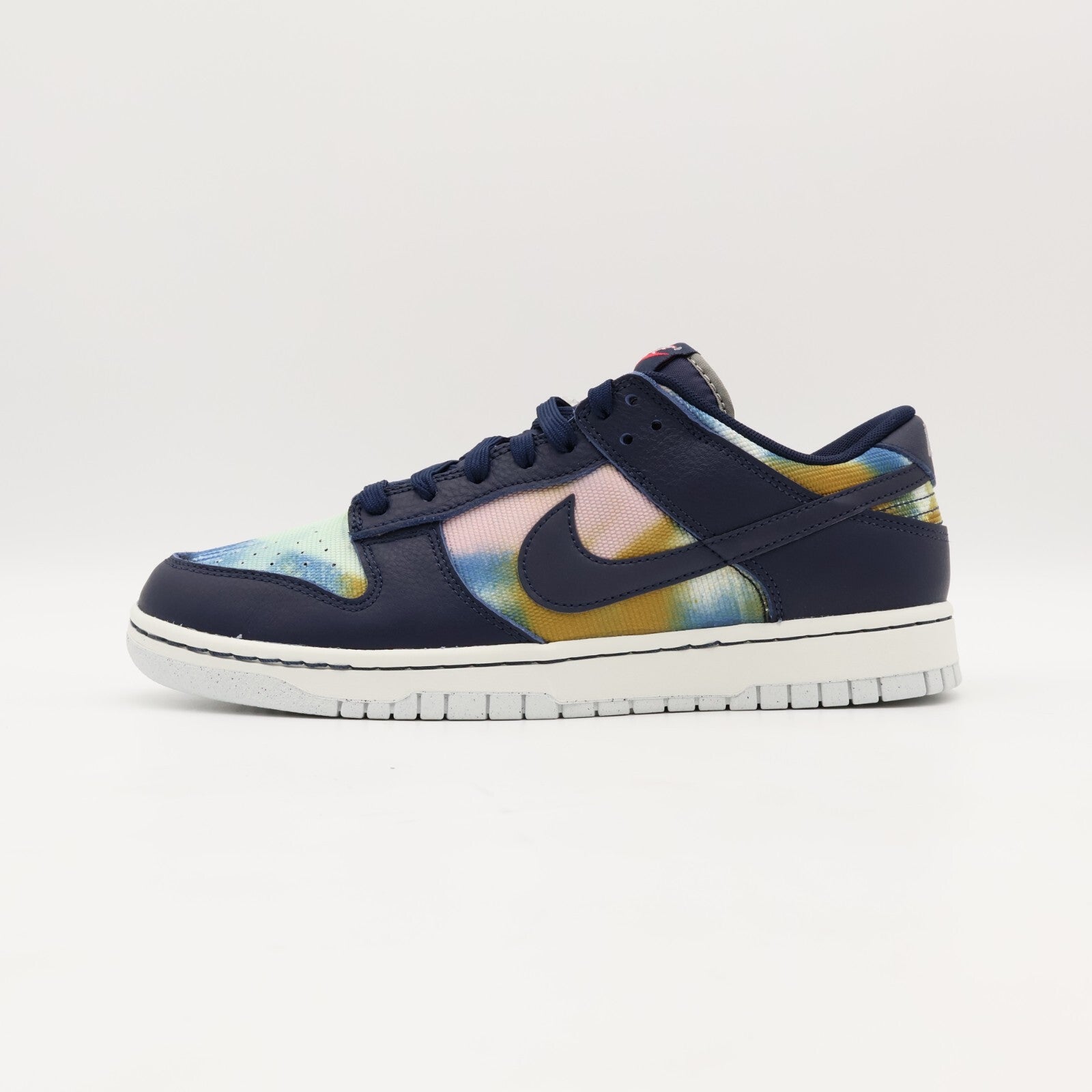 DM0108-400 Nike Dunk Low Graffiti Navy Yellow Obsidian Summit White Red (Men's)