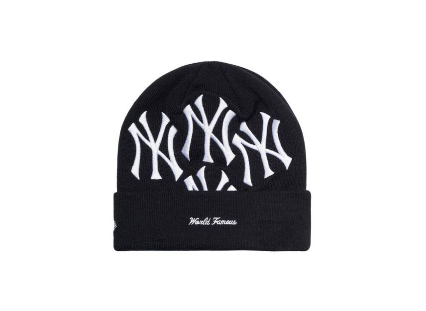 Supreme New York Yankees New Era Box Logo Beanie Navy