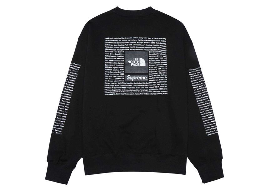 Supreme The North Face Crewneck Black