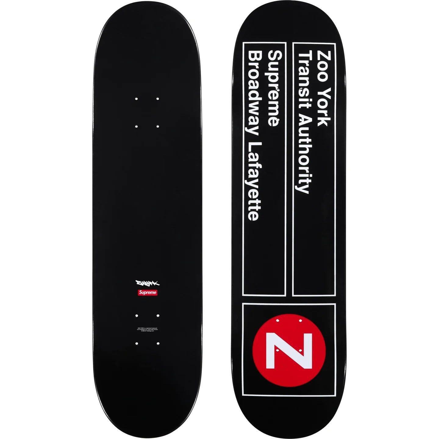 Supreme Zoo York Skateboard Black