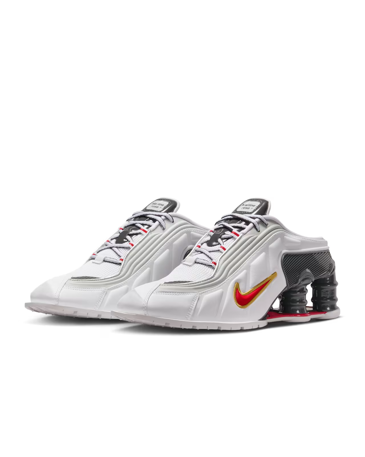 IM5420-100 Martine Rose Nike Shox MR4 White Varsity Red (Women's)