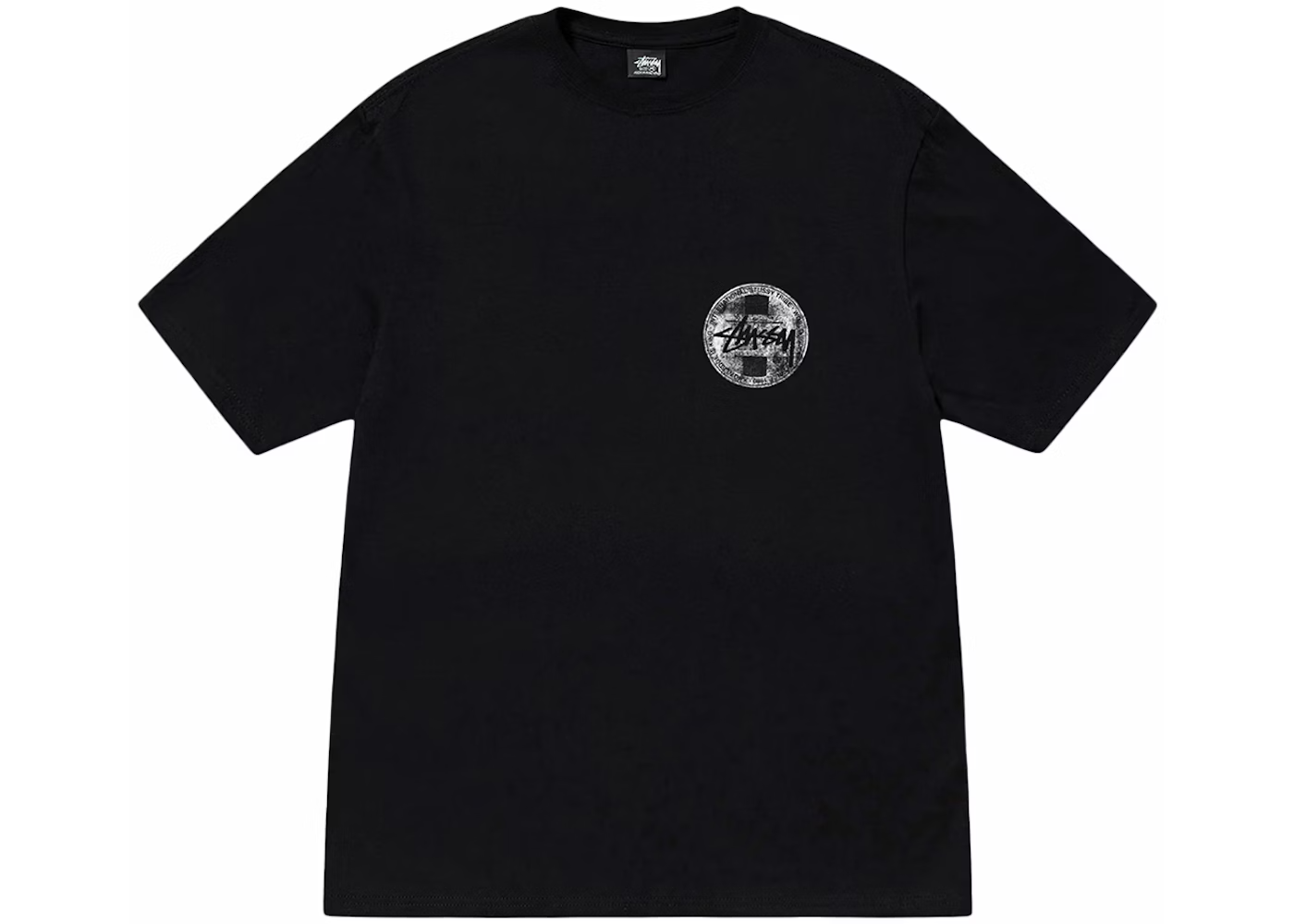 313422 Stussy Dot Stamp Tee Black