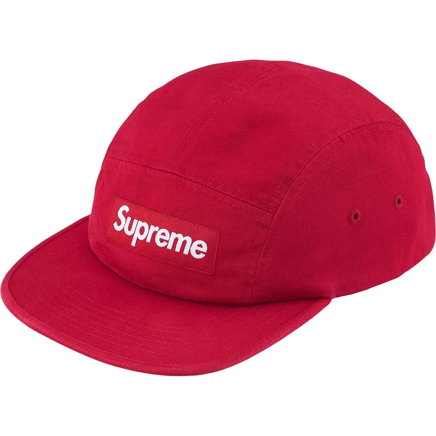 Supreme Washed Chino Twill Camp Cap (26SS) Red