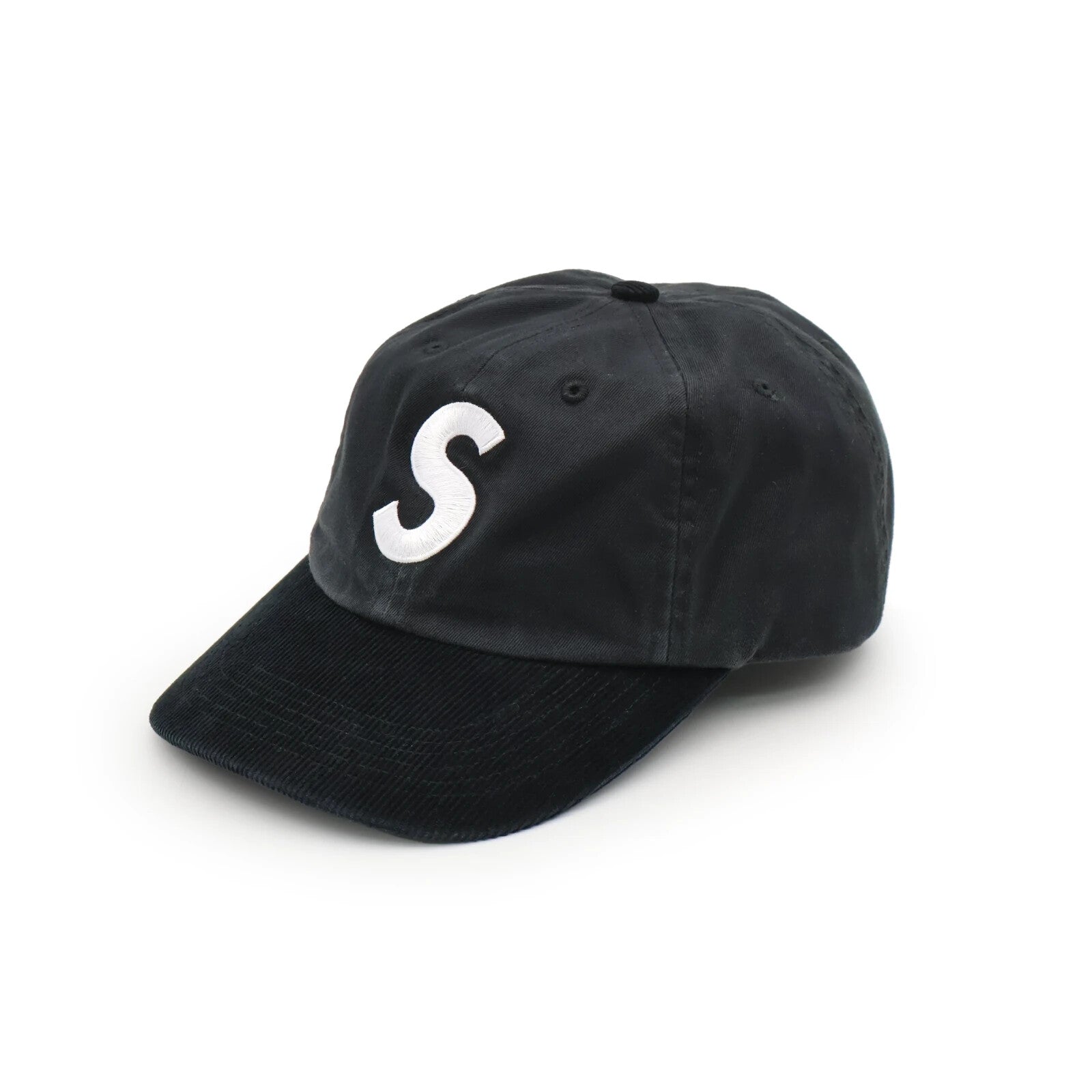 Supreme 2-Tone S Logo 6-Panel Black