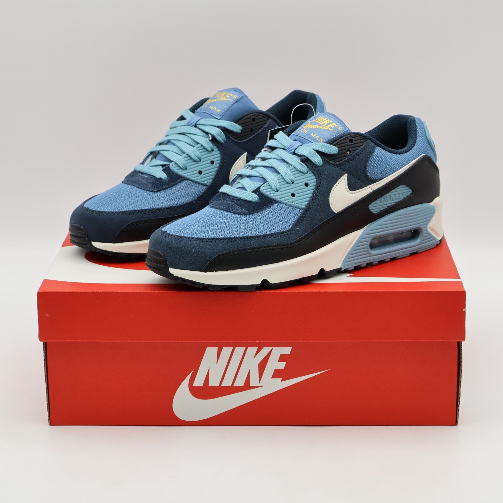 FZ9895-400 Nike Air Max 90 PRM Aegean Storm Armory Navy Denim (Men's)