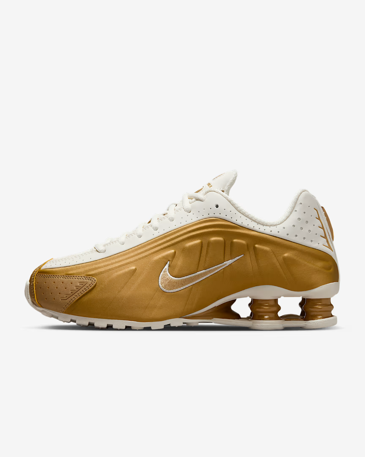AR3565-010 Nike Shox R4 Soft Pearl Metallic Gold (Women's)