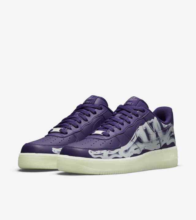 CU8067-500 Nike Air Force 1 Purple Skeleton (Men's)
