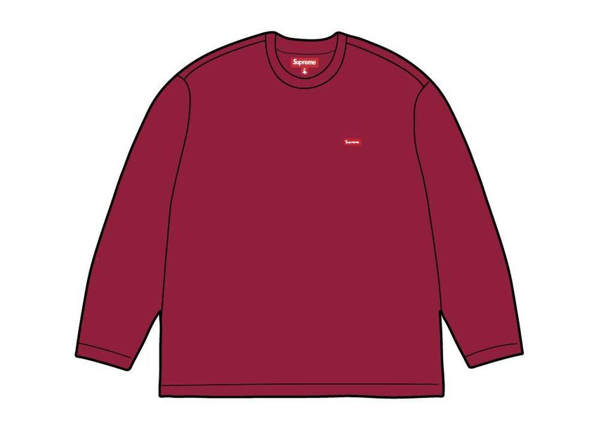 Supreme Small Box L/S Tee Red (25SS)