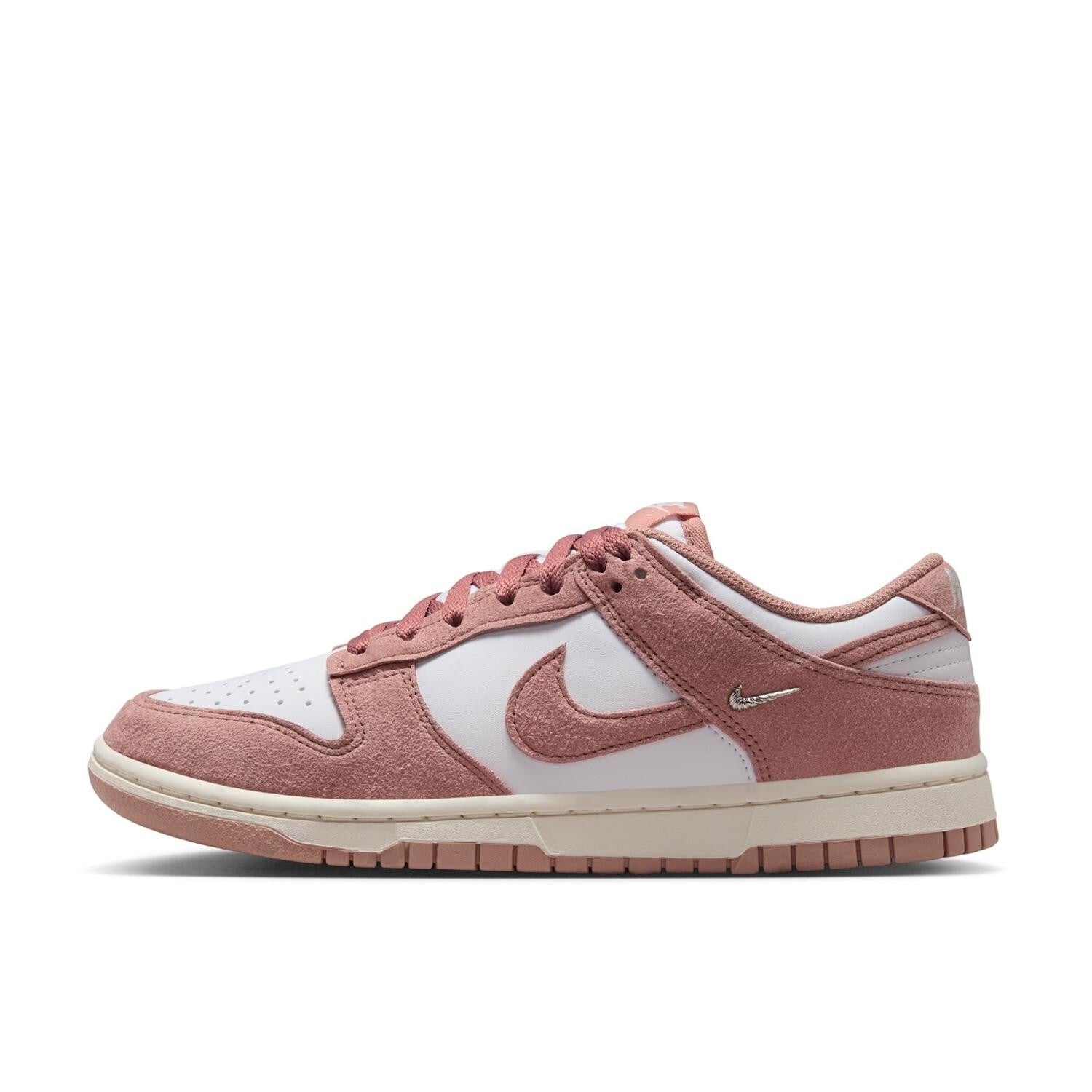 IB4417-102 NIKE DUNK LOW WHITE PINK (Women's)