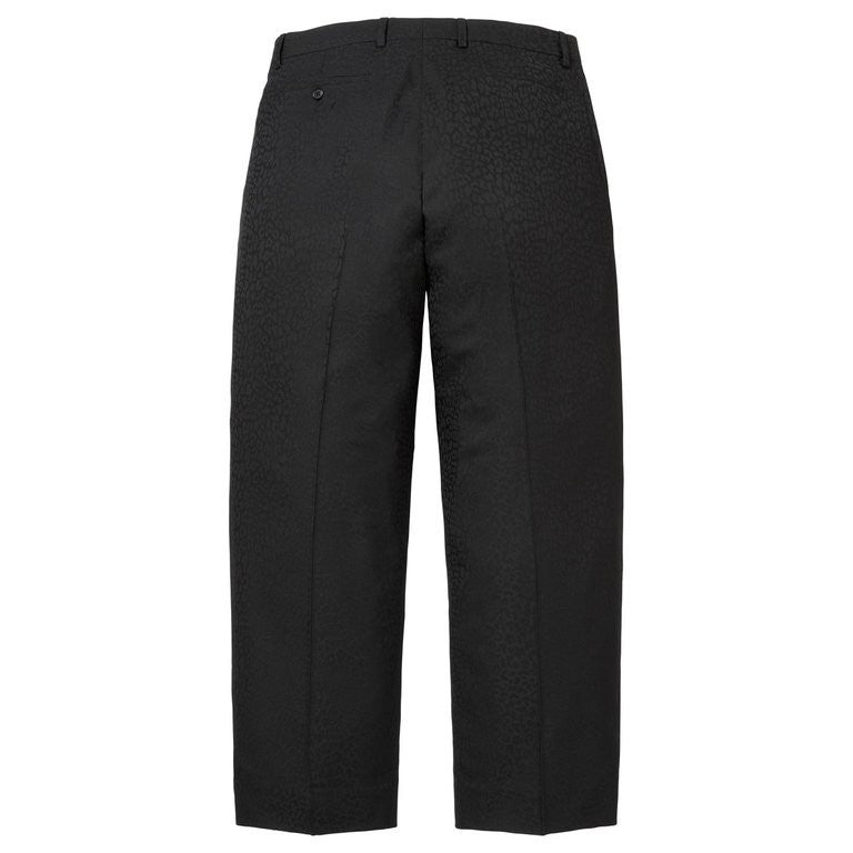 Supreme Leopard Wool Trouser Black