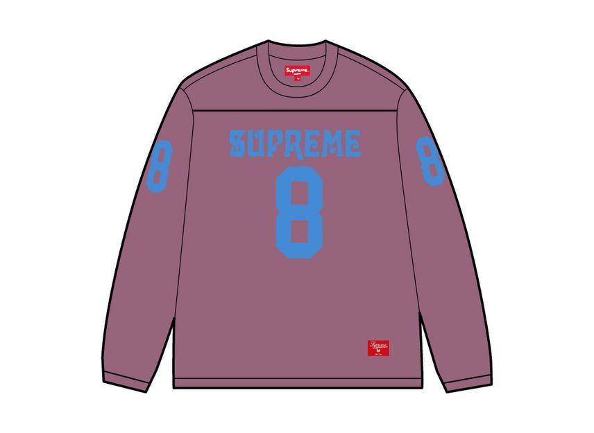 Supreme Affiliated L/S Football Top Dusty Purple