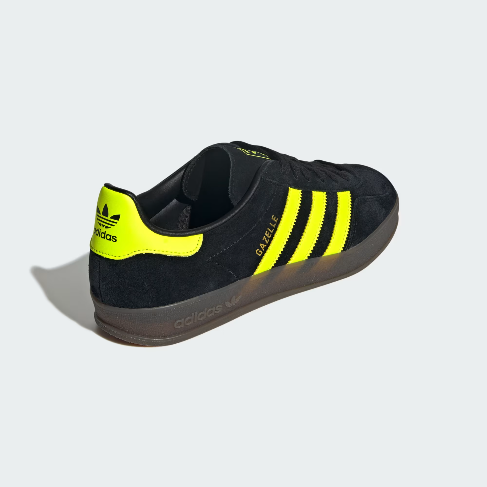 JR3841 adidas Originals Gazelle Indoor Core Black Solar Yellow Cloud (Men's)