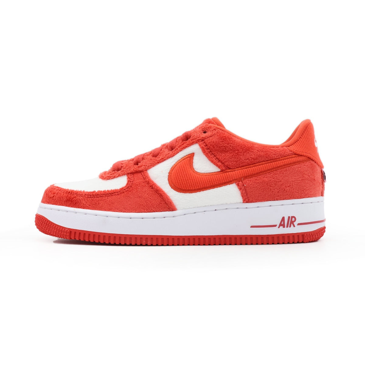 FZ3552-612 Nike GS Air Force 1 Low Valentineâs Day Pack Fire Red Light Crimson