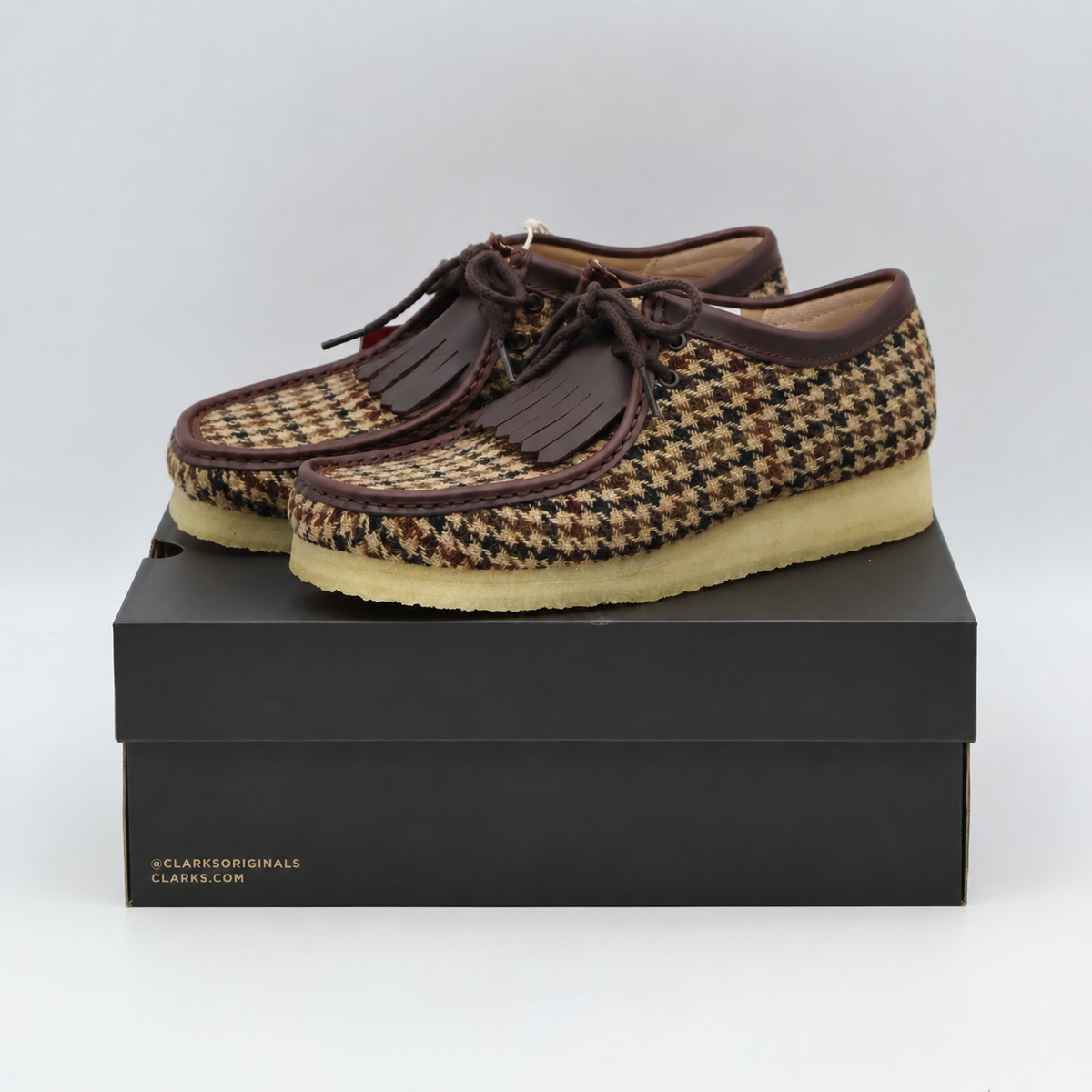 26182791 Harris Tweed à Clarks Wallabee Brown Tweed Combi ( Men's )