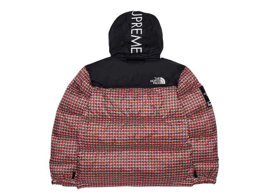 Supreme The North Face Studded Nuptse Jacket Red