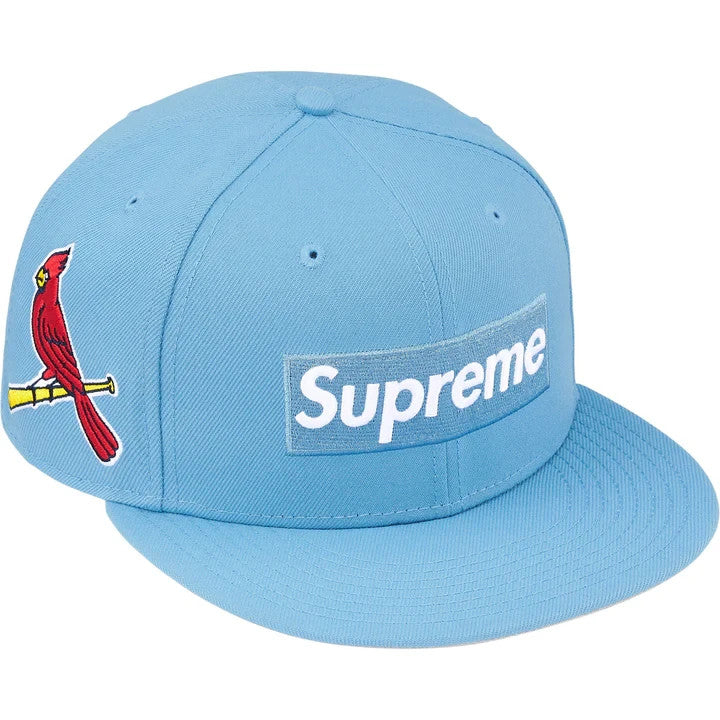 Supreme MLB New Era Teams Box Logo St. Louis Cardinals Light Blue