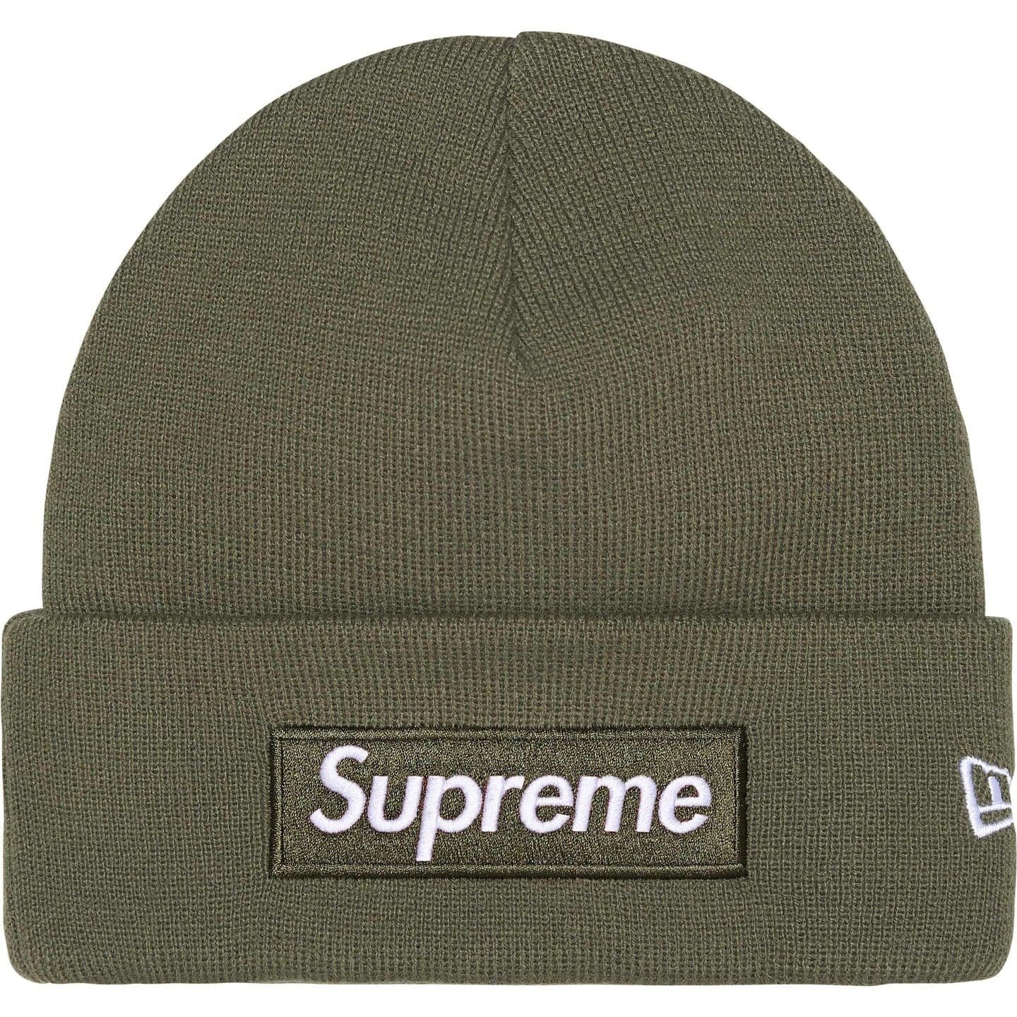 Supreme New Era Box Logo Beanie (25FW) Light Olive
