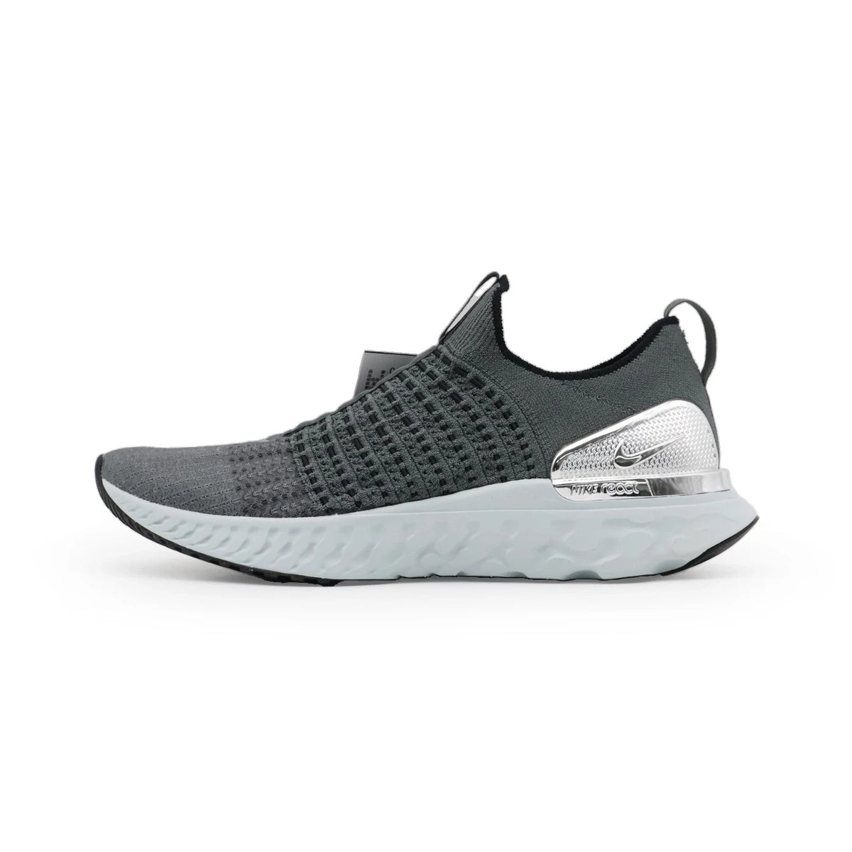 CJ0277-006 Nike REACT PHANTOM RUN FK 2 IRON GREY METALLIC SILVER BLACK (Men's)