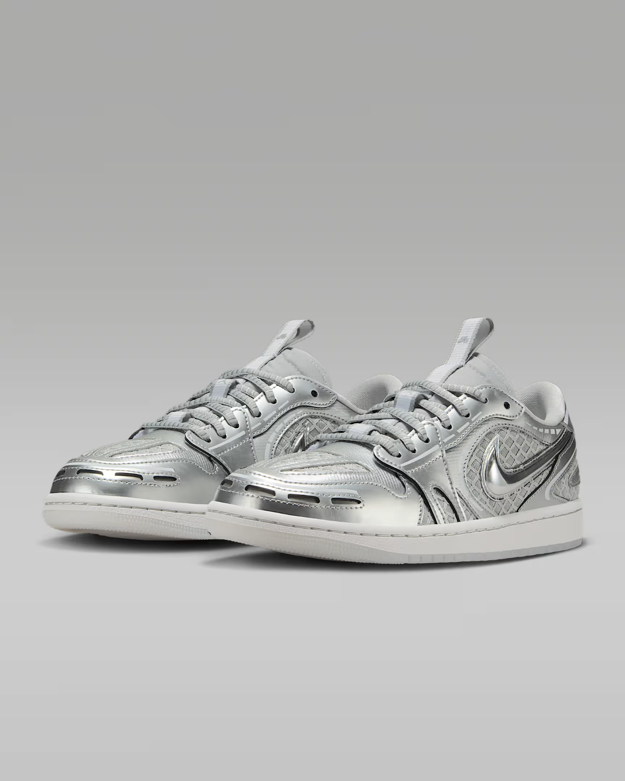 HQ2186-002 Nike Air Jordan 1 Low Method of Make Neutral Grey White Pewt(Women's)