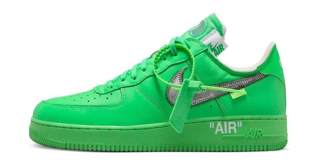 DX1419-300 Off-White à Nike Air Force 1 Low Brooklyn Light Green Spark (Men's)