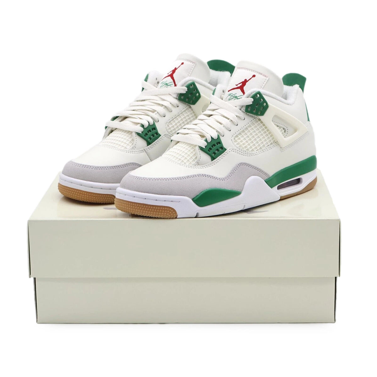 DR5415-103 Nike Air Jordan 4 Retro SB Low Pine Green White Sail (Men's)