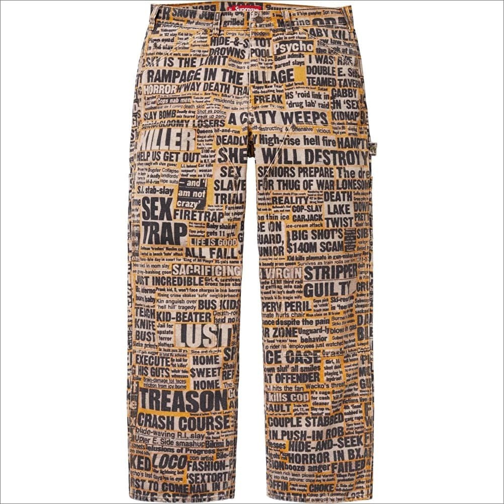 Supreme x Dash Snow Double Knee Painter Pant Multi