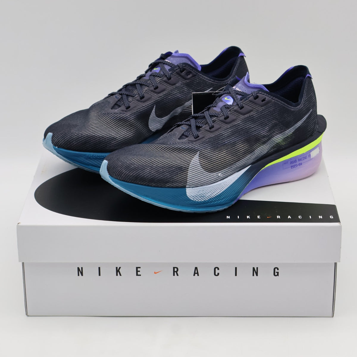 HF6414-401 Nike Vaporfly 4 Obsidian Persian Violet Green Abyss White (Men's)