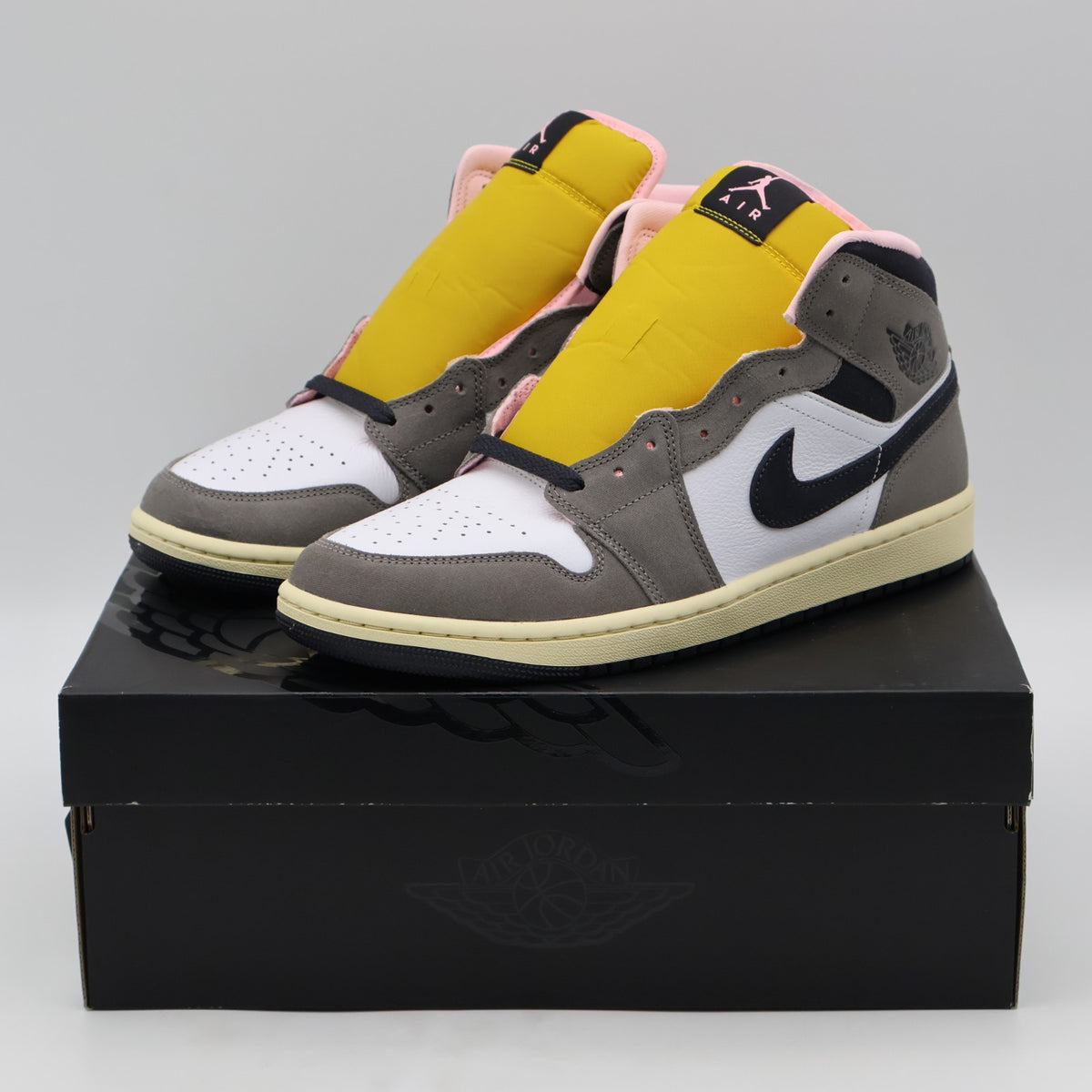 HQ2011-100 Nike Air Jordan 1 Mid Cave Stone (Men's)