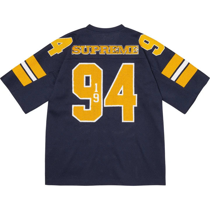 Supreme Sequin Football Jersey Navy