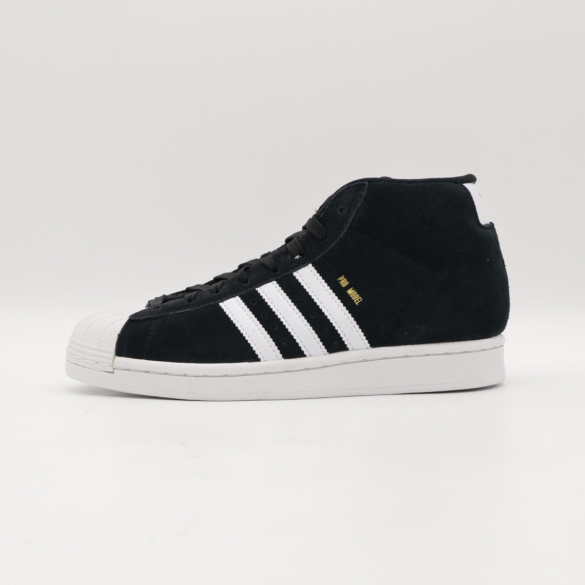 JH8146 adidas Originals Pro Model Mid Core Black Cloud White Gold (Men's)