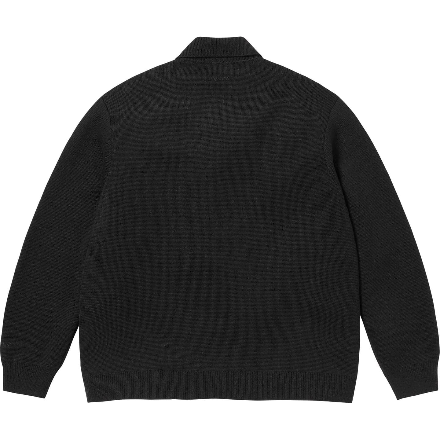 Supreme Studded Suede Zip Up Cardigan Black