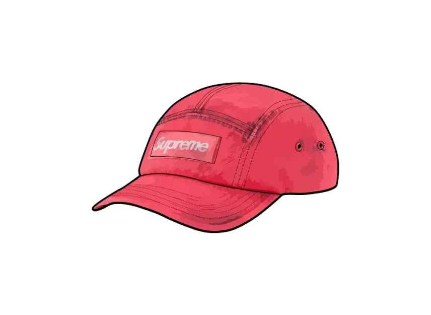 Supreme Overdyed Camp Cap "Red"