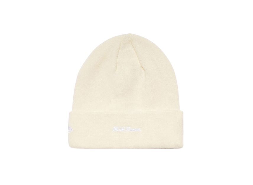 Supreme New Era Cross Box Logo Beanie Natural