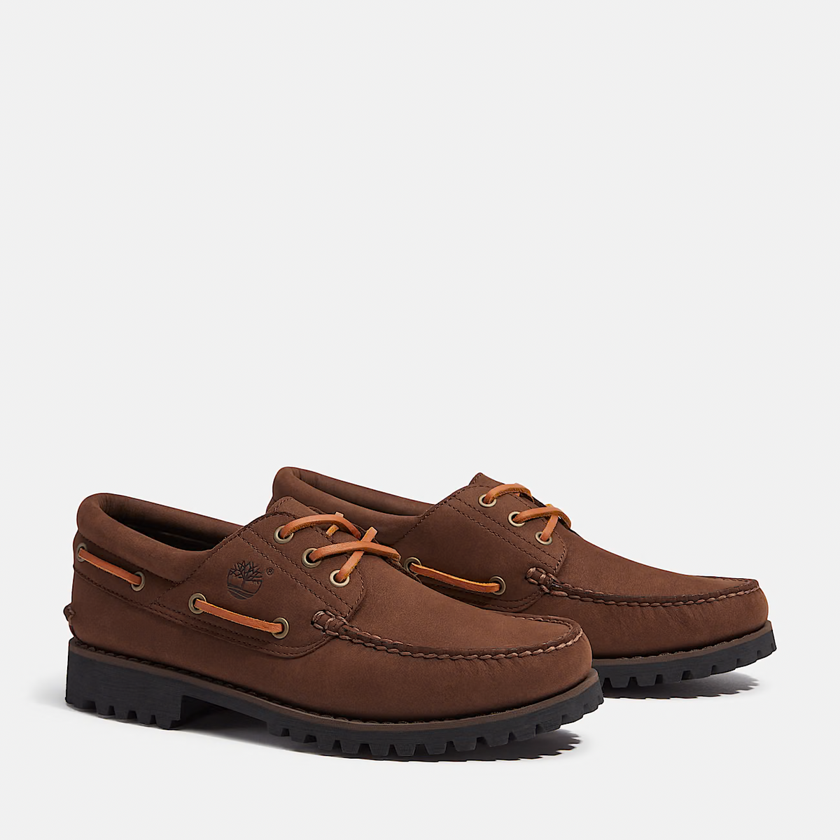 TB0A2PDQW07 Timberland 3-Eye Lug Handsewn Boat Shoe "Brown Nubuck" (Men's)