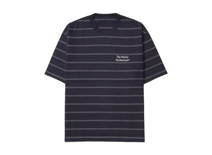 ENNOY Panel Border S/S T-Shirt Navy (25SS) SS25BRENCT02AM