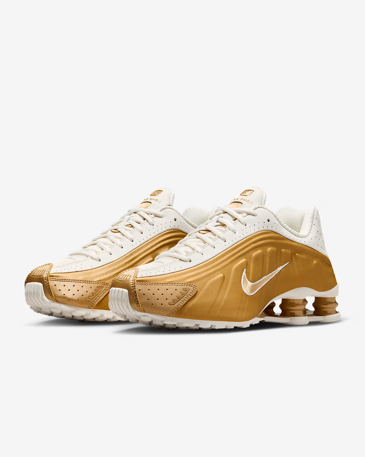 AR3565-010 Nike Shox R4 Soft Pearl Metallic Gold (Women's)