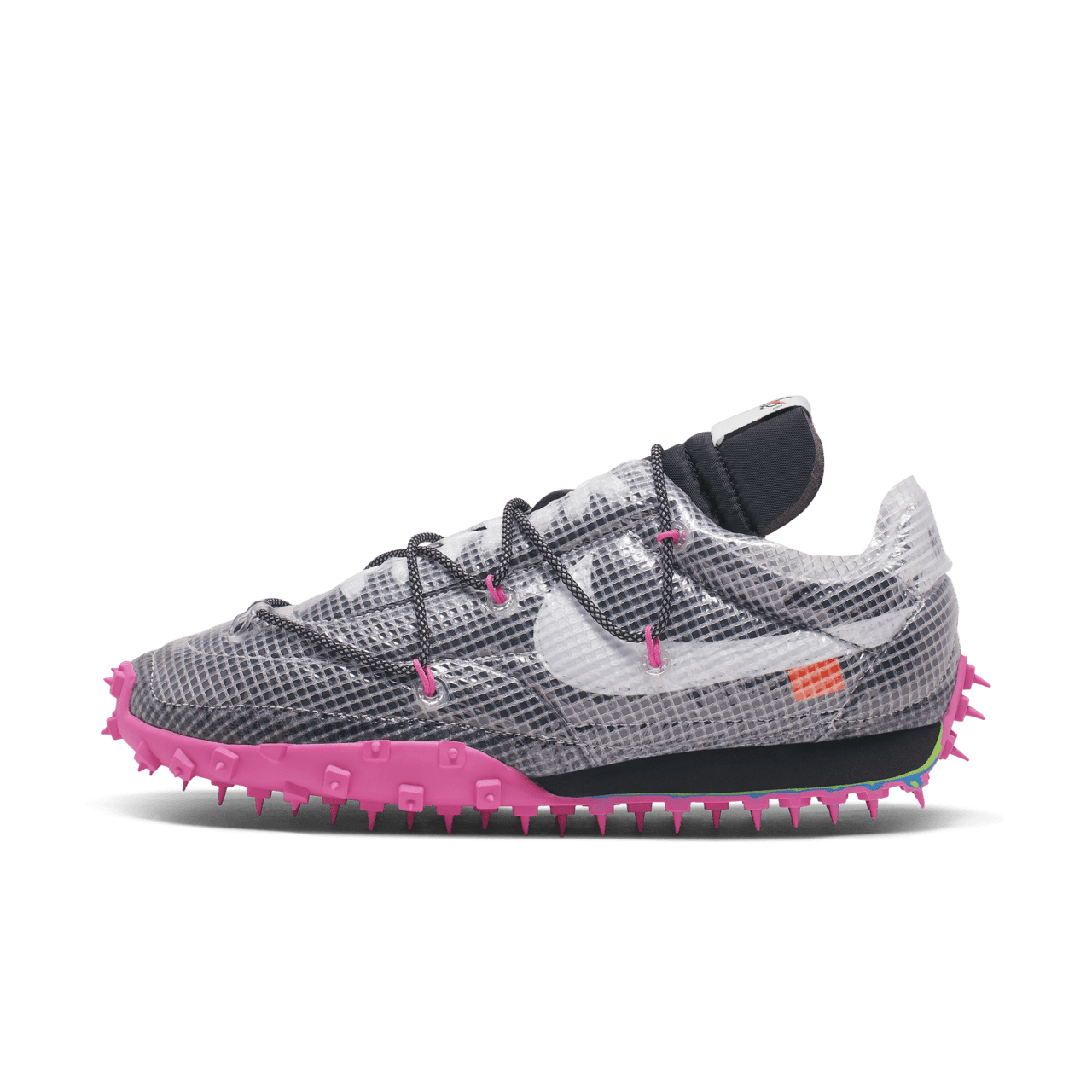 CD8180-001 Off-WhiteÃNike Waffle Racer Vivid Black (Women's)