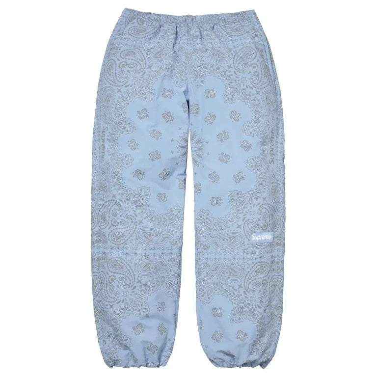 Supreme Reflective Bandana Track Pant Light Blue