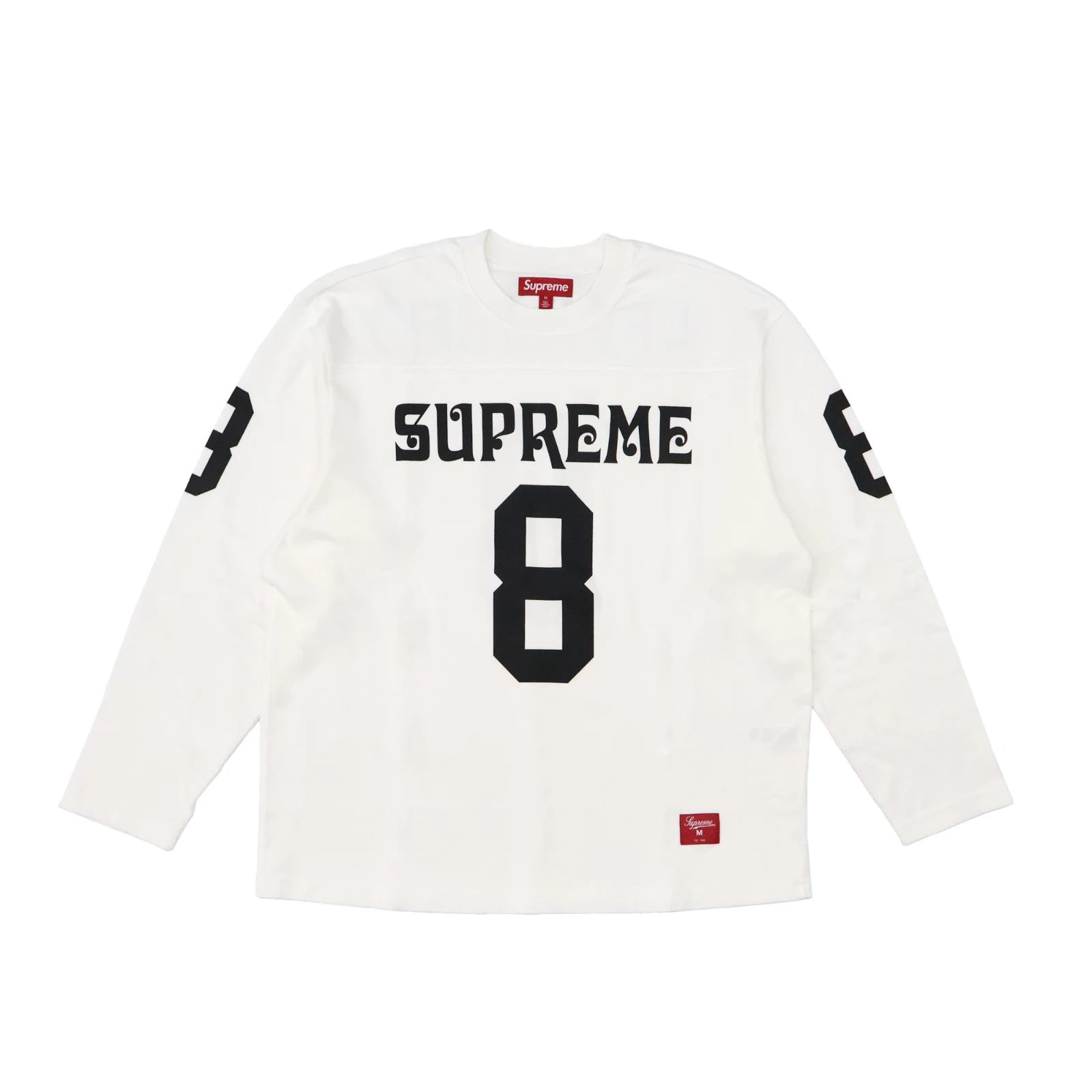Supreme Affiliated L/S Football Top White