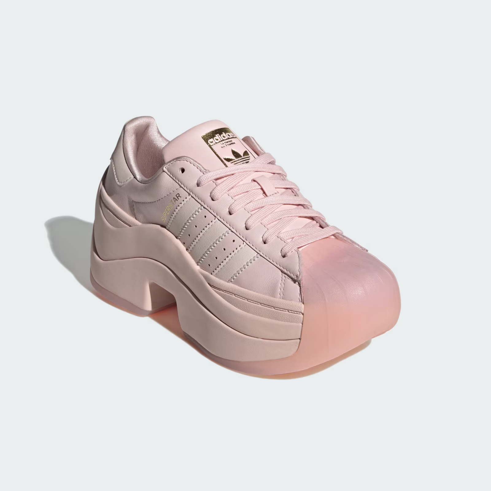 IH4518 adidas Superstar Bold Sandy Pink Wonder Quartz Gold Metallic (Women's)