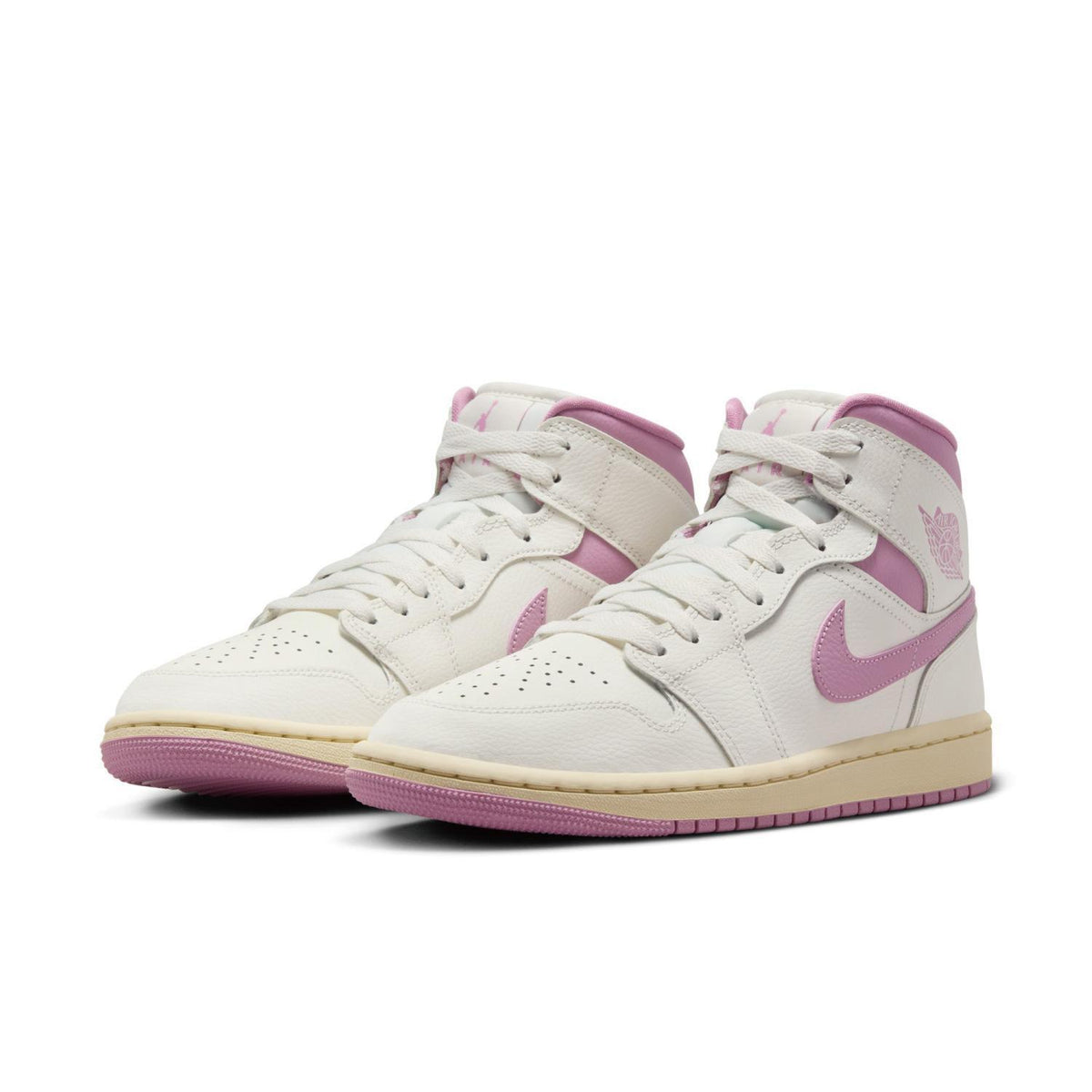 BQ6472-162 Nike Air Jordan 1 Mid Strawberries Cream (Women's)