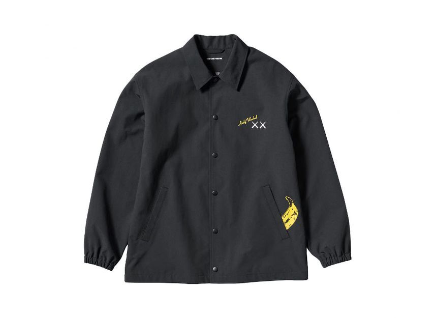 Uniqlo KAWS WARHOL Coach Jacket Black