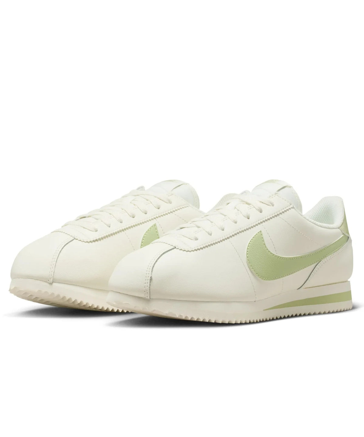 DN1791-117 Nike Cortez Leather Sail Olive Aura (Women's)