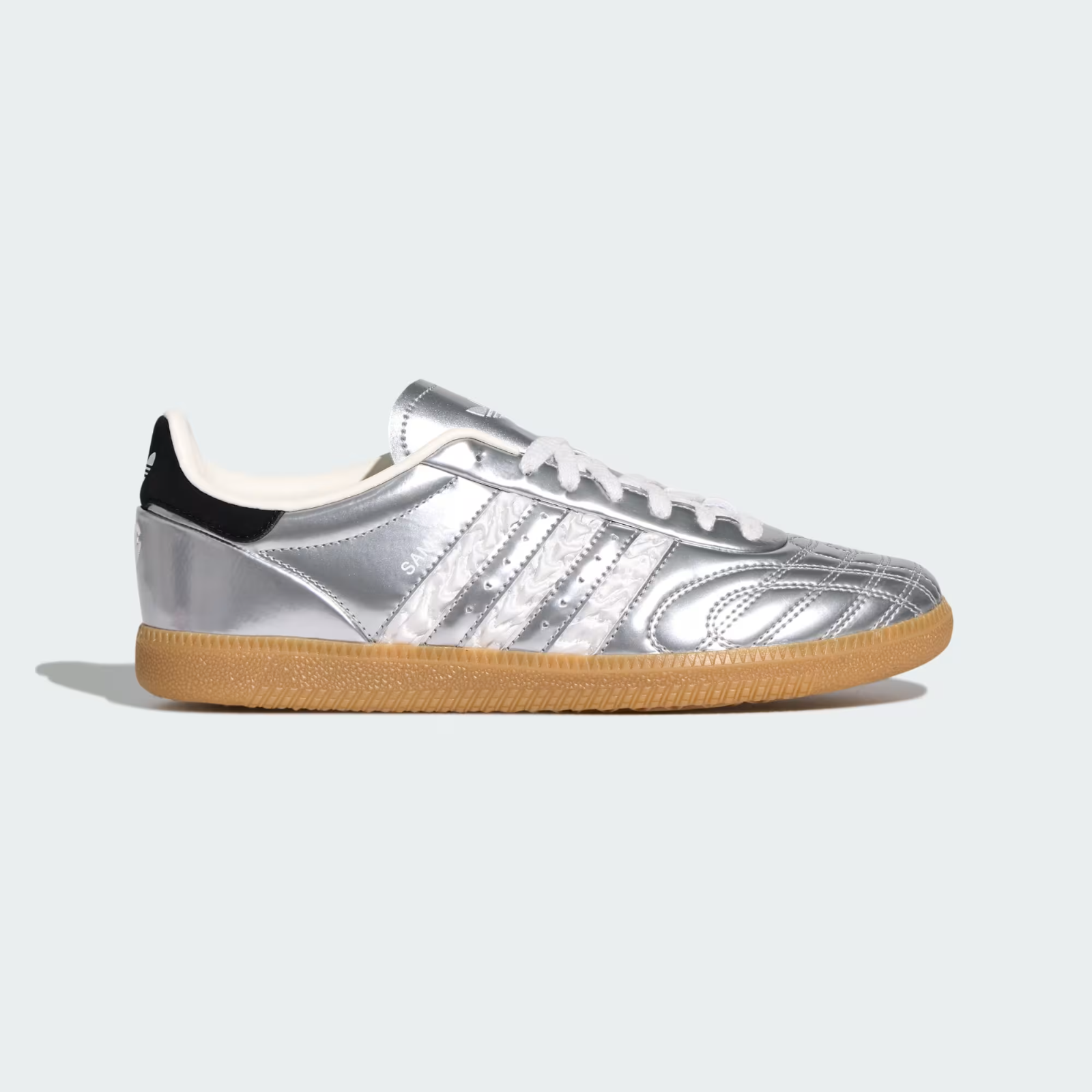 HP7105 adidas Samba JP Silver Metallic Core White (Men's)