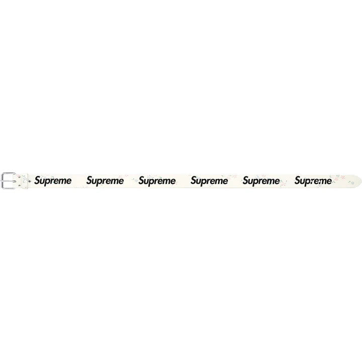 Supreme Repeat Leather Belt (25FW) Floral