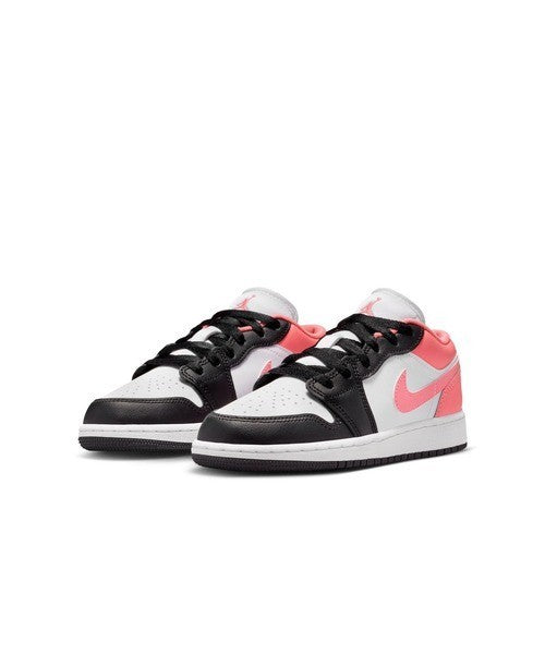 553560-025 Nike GS Air Jordan 1 Low Black White Pink Gaze