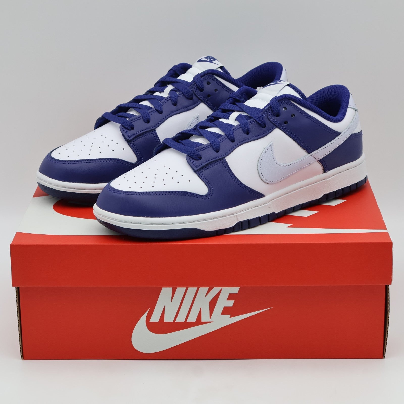 DV0833-401 Nike Dunk Low Deep Royal Blue Football Grey White (Men's)